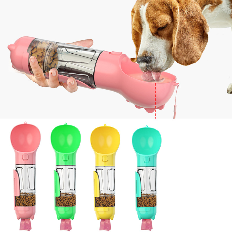 3-in-1 Portable Dog Water Bottle Feeder
