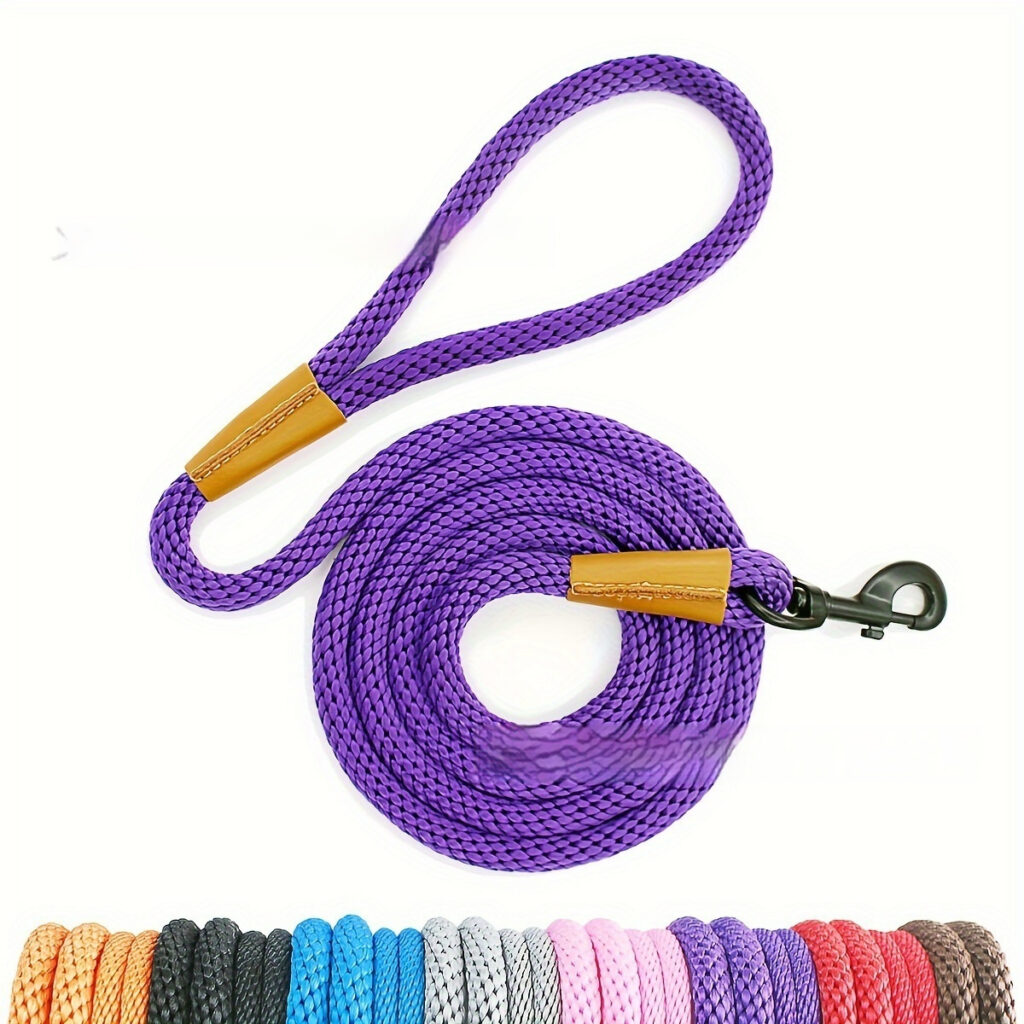 Purple Medium and Large Dog Leash