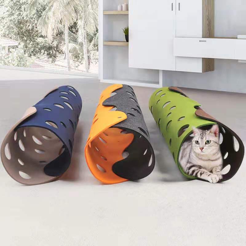 Removable Felt Cat Tunnel Toy