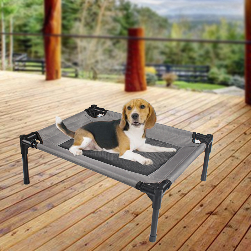 Breathable Raised Oxford Dog Bed