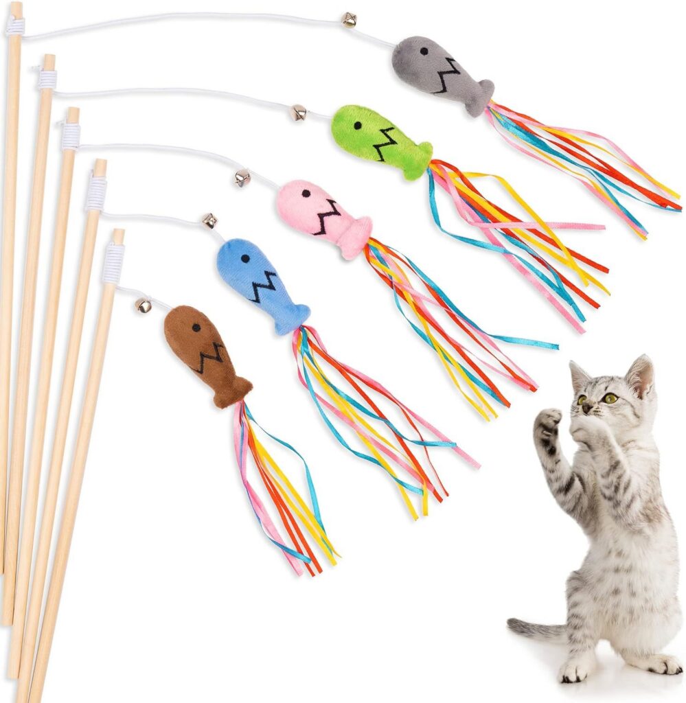 Interactive Cat Wand Teaser Toy