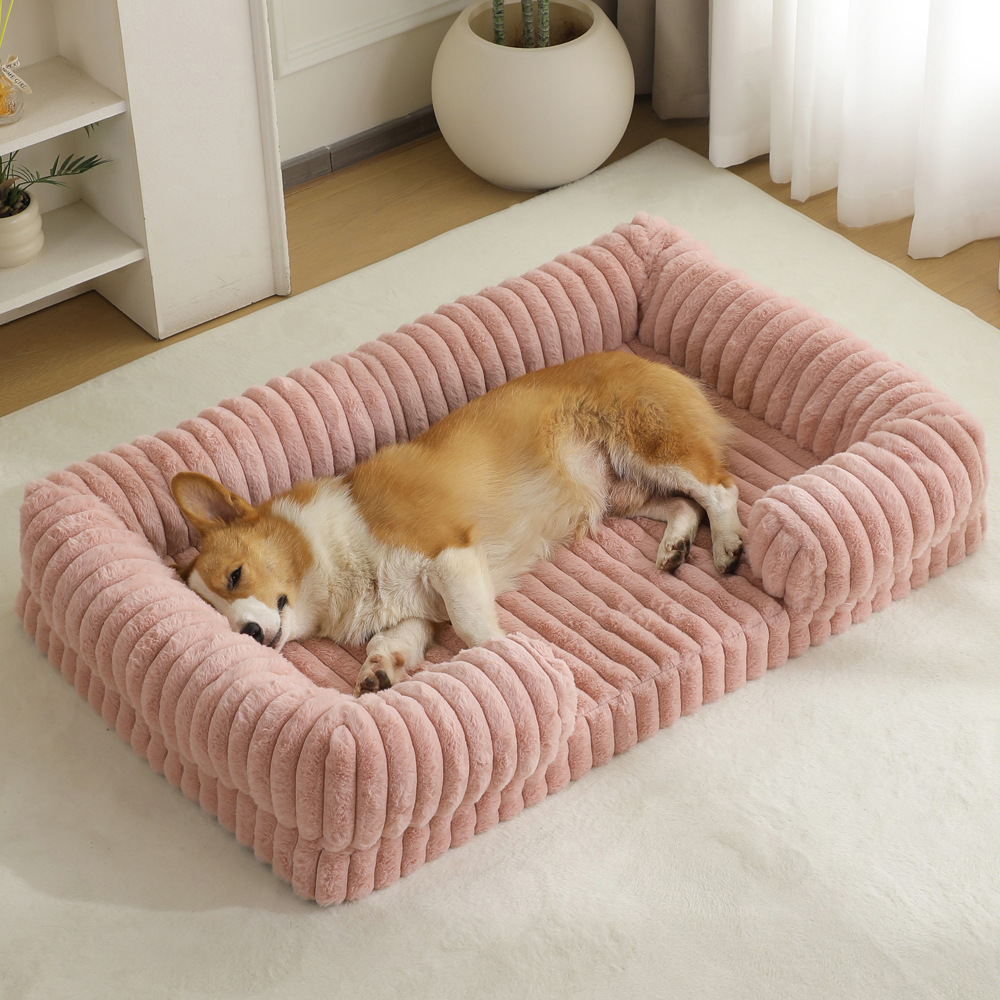 Warm Cushioned Large Dog Bed