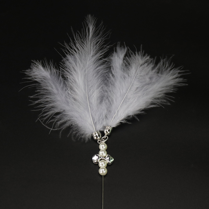Feather Bell Interactive Cat Wand Toy