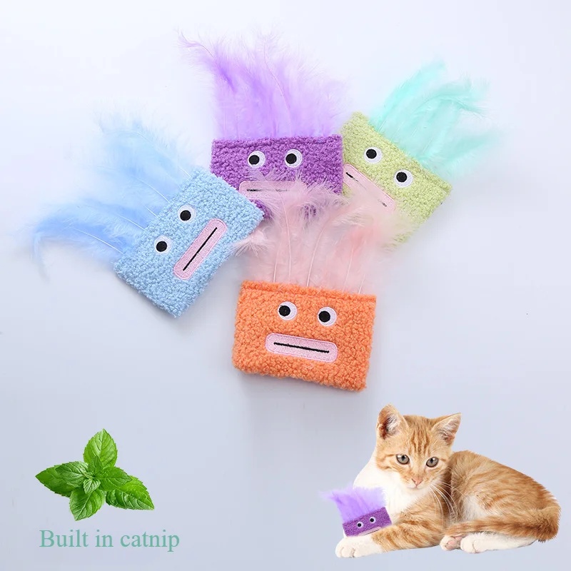Catnip Plush Big Mouth Cat Toy
