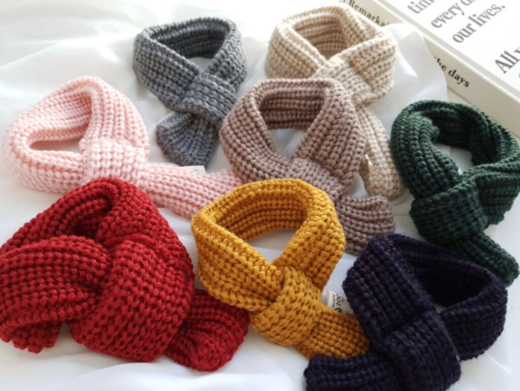 Chunky Knit Dog Scarf With Loop-Through Design