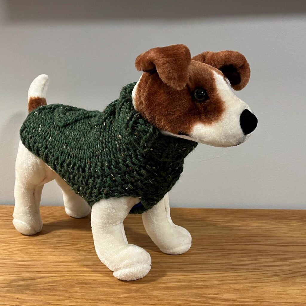Fisherman Cable Knit Dog Sweater
