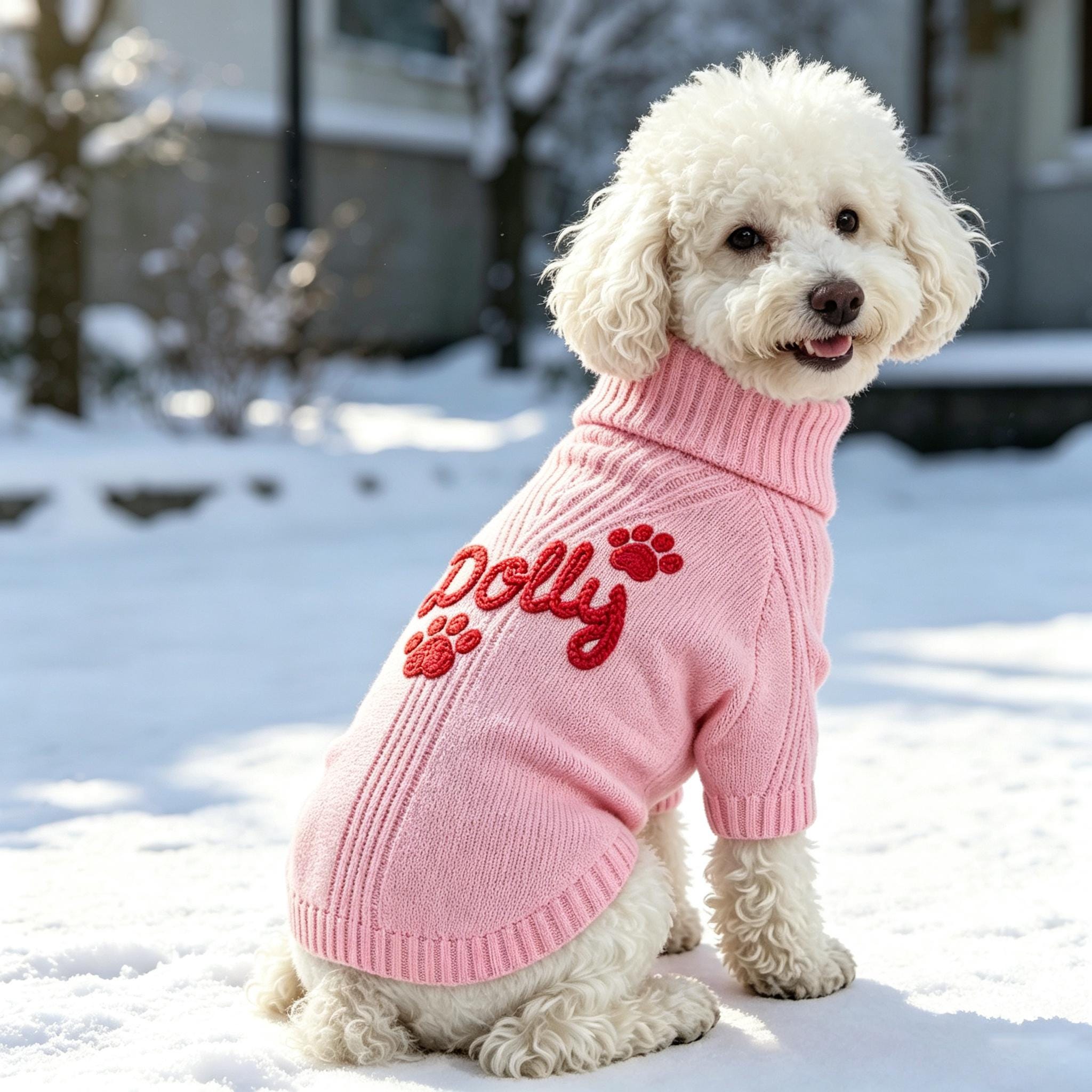Cotton Knit Pet Sweater For Cats And Dogs - Image 2