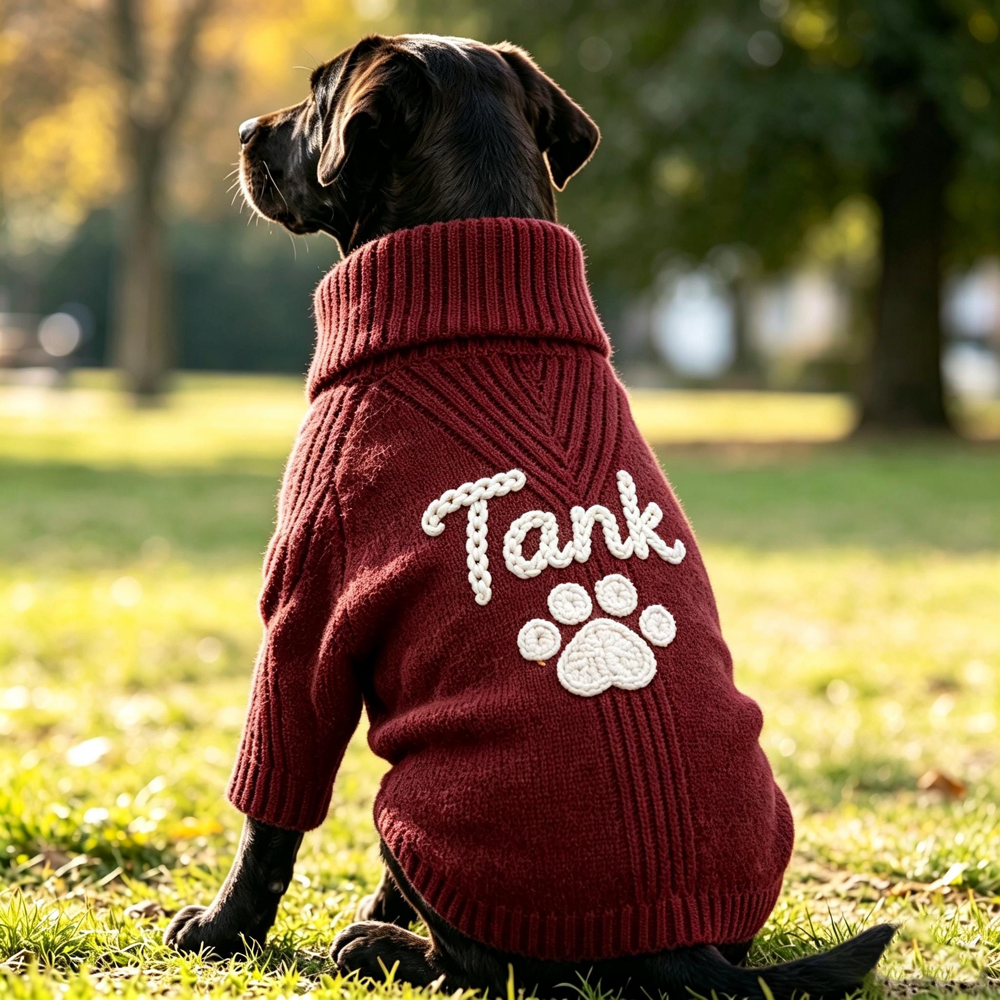 Cotton Knit Pet Sweater For Cats And Dogs - Image 3
