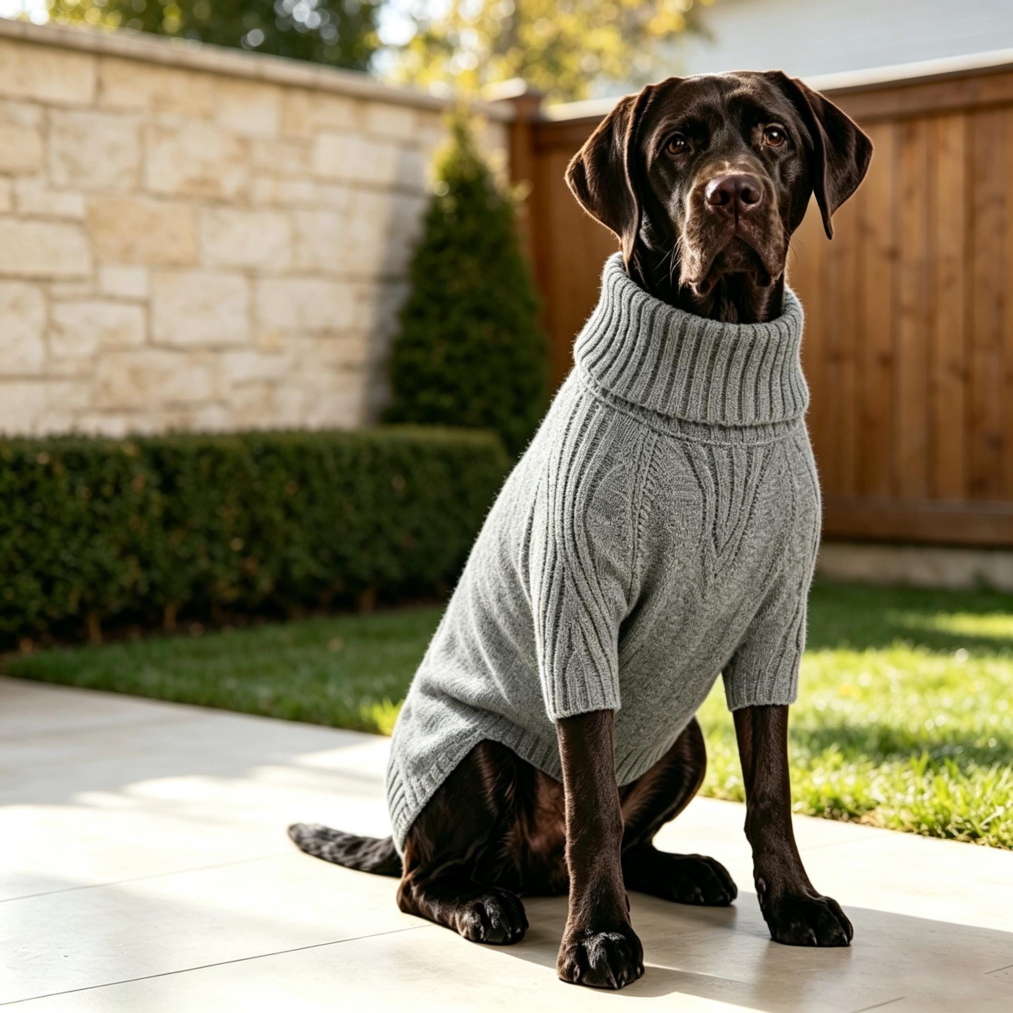 Cotton Knit Pet Sweater For Cats And Dogs - Image 5