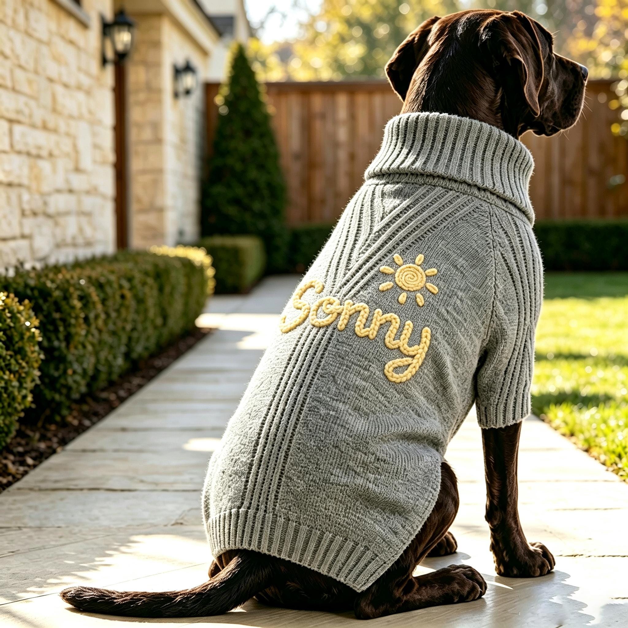 Cotton Knit Pet Sweater For Cats And Dogs - Image 7